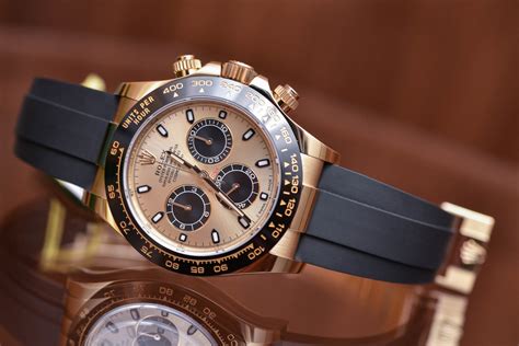 rolex daytona black gold rubber